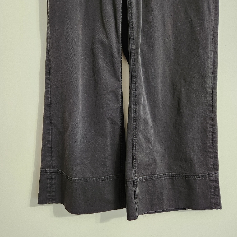 SOLD 🌟 Everlane Black The Lightweight Wide-Leg Crop Chino Pants Size 0 - Picture 7 of 16